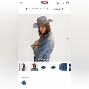 Levi’s pride denim hat